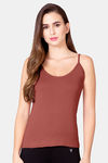 Vstar Cotton Camisole - Redish Brown — thumbnail 1