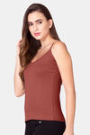 Vstar Cotton Camisole - Redish Brown — thumbnail 2