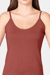 Vstar Cotton Camisole - Redish Brown — thumbnail 4