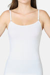 Vstar Cotton Elastane Camisole - White — thumbnail 4