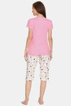 Twin Birds Cotton Capris Set - Pink — thumbnail 3