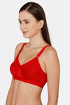 Rozerra Double Layered Non-Wired Medium Coverage T-Shirt Bra - Red — thumbnail 2