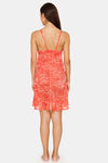 Rozerra Slip-On Lace Cover-Up Poncho - Orange — thumbnail 3