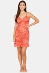 Rozerra Slip-On Lace Cover-Up Poncho - Orange — thumbnail 4