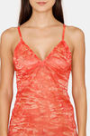 Rozerra Slip-On Lace Cover-Up Poncho - Orange — thumbnail 5