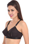 Sona Single Layered Non Wired Full Coverage Sag Lift Bra - Black — thumbnail 4