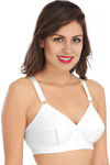 Sona Single Layered Non Wired Full Coverage Sag Lift Bra - White — thumbnail 3