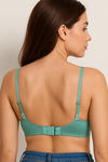 Sona Double Layered Non Wired 3/4Th Coverage Sag Lift Bra - Green — thumbnail 2