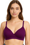 Sona Double Layered Non Wired 3/4Th Coverage Sag Lift Bra - Wine — thumbnail 1
