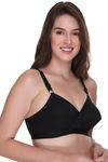 Sona Single Layered Non Wired Full Coverage Sag Lift Bra - Black — thumbnail 3