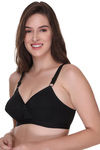 Sona Single Layered Non Wired Full Coverage Sag Lift Bra - Black — thumbnail 4