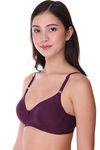 Sona Double Layered Non Wired 3/4th Coverage Sag Lift Bra - Wine — thumbnail 4