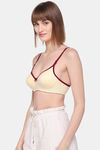 Sona Padded Non Wired 3/4th Coverage Sag Lift Bra - Lemon — thumbnail 4