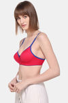 Sona Padded Non Wired 3/4th Coverage Sag Lift Bra - Pink — thumbnail 4