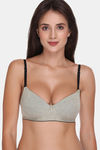 Sona Padded Non Wired 3/4th Coverage Sag Lift Bra - Grey — thumbnail 1