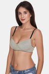 Sona Padded Non Wired 3/4th Coverage Sag Lift Bra - Grey — thumbnail 4