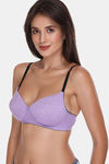 Sona Padded Non Wired 3/4th Coverage Sag Lift Bra - Lavender — thumbnail 3