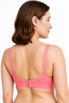 Sona Double Layered Non Wired Medium Coverage Sag Lift Bra - Coral — thumbnail 2