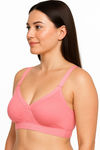 Sona Double Layered Non Wired Medium Coverage Sag Lift Bra - Coral — thumbnail 3