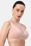 Soie Non-Wired Removable Padded Full Coverage Beginners Bra  - Mystical Rose — thumbnail 2
