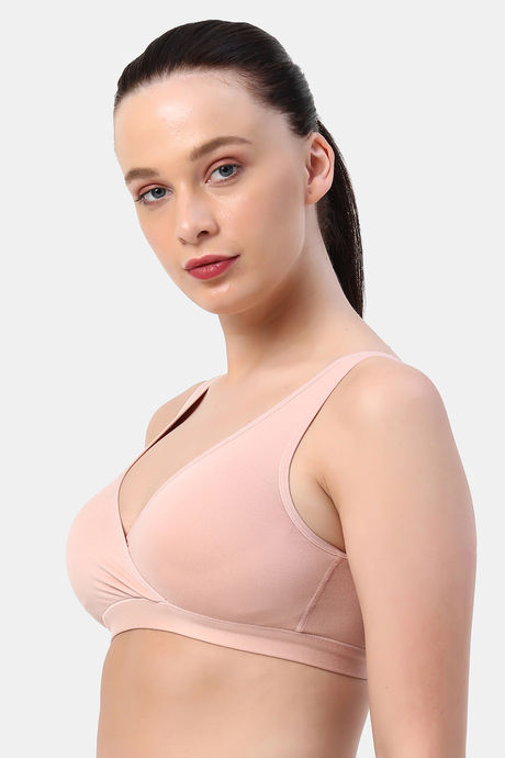 Soie Non-Wired Removable Padded Full Coverage Beginners Bra  - Mystical Rose — image 3