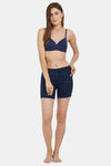 Soie Medium Coverage Padded Non-Wired T-Shirt Bra - Navy — thumbnail 4