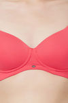 Soie Medium Coverage Padded Non-Wired T-Shirt Bra - Rose — thumbnail 6