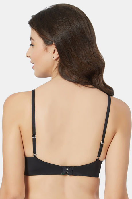 Soie Medium Coverage Padded Non-Wired T-Shirt Bra - Black — image 4