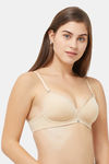 Soie Medium Coverage Padded Non-Wired T-Shirt Bra - Nude — thumbnail 2