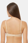 Soie Medium Coverage Padded Non-Wired T-Shirt Bra - Nude — thumbnail 4