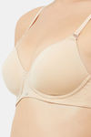 Soie Medium Coverage Padded Non-Wired T-Shirt Bra - Nude — thumbnail 7