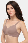 Soie Full Coverage, Padded, Non-Wired Seamless Bra - Bark — thumbnail 2