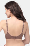 Soie Full Coverage, Padded, Non-Wired Seamless Bra - Bark — thumbnail 3