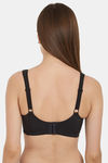 Soie Double Layered Non Wired Full Coverage Minimiser Bra - Black — thumbnail 3