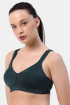 Soie Double Layered Non Wired Full Coverage Minimiser Bra - Blue — thumbnail 3
