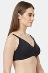 Soie Non-Padded Non-Wired Maternity Bra - Black — thumbnail 2