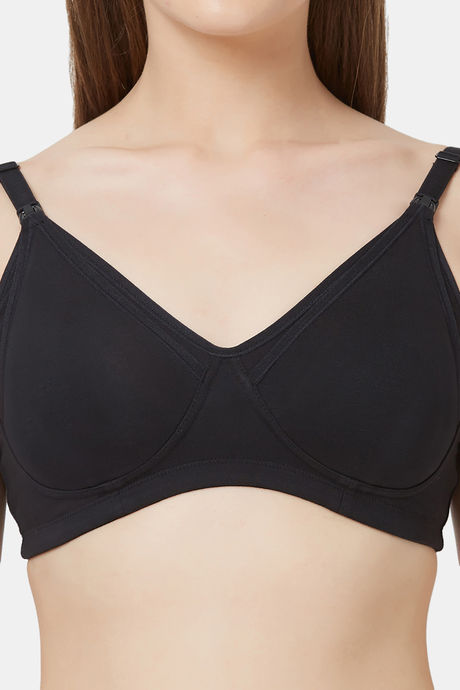 Soie Non-Padded Non-Wired Maternity Bra - Black — image 6