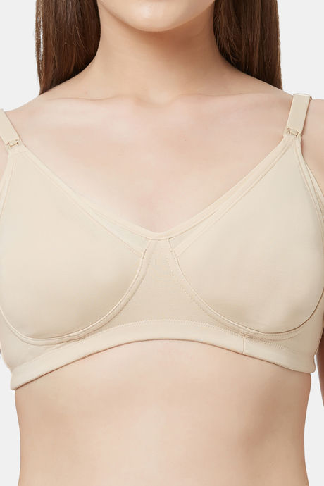 Soie Non-Padded Non-Wired Maternity Bra - Nude — image 2