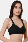 Soie Double Layered Non Wired Full Coverage Cami Bras Bra - Black — thumbnail 3