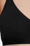 Soie Double Layered Non Wired Full Coverage Cami Bras Bra - Black — thumbnail 6