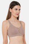 Soie Full Coverage Non Padded Non Wired Bra - Dark Skin — thumbnail 2