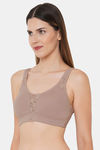 Soie Full Coverage Non Padded Non Wired Bra - Dark Skin — thumbnail 3