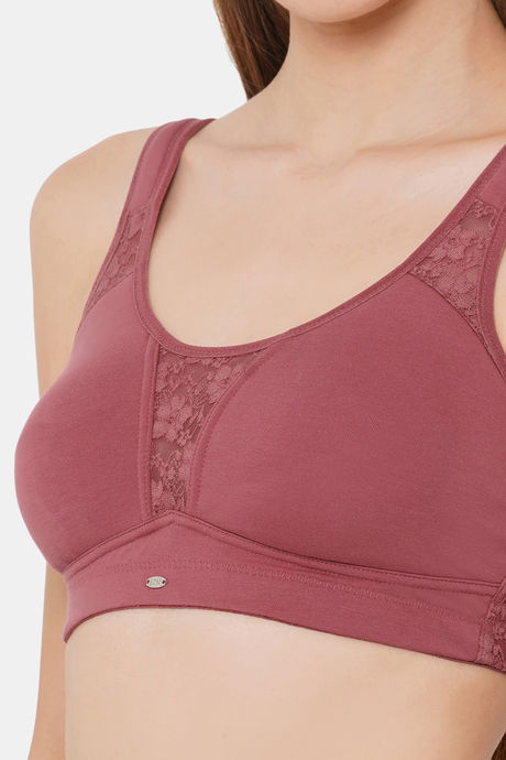 Soie Full Coverage Non Padded Non Wired Bra - Earthred — image 7