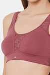 Soie Full Coverage Non Padded Non Wired Bra - Earthred — thumbnail 7