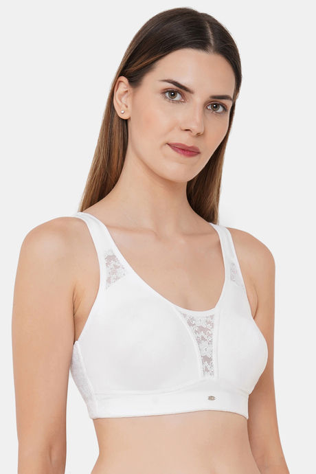 Soie Full Coverage Non Padded Non Wired Bra - White — image 2