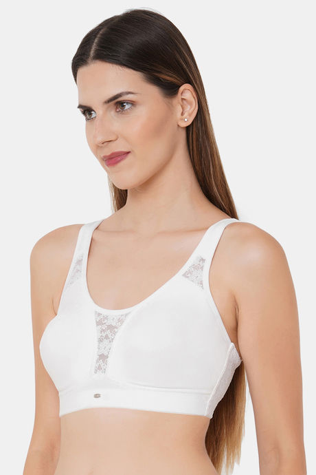 Soie Full Coverage Non Padded Non Wired Bra - White — image 3
