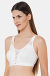 Soie Full Coverage Non Padded Non Wired Bra - White — thumbnail 3