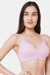 Soie Non Padded Non Wired Full Coverage T-Shirt Bra - Lilac — thumbnail 2