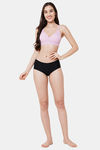 Soie Non Padded Non Wired Full Coverage T-Shirt Bra - Lilac — thumbnail 5