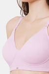 Soie Non Padded Non Wired Full Coverage T-Shirt Bra - Lilac — thumbnail 6